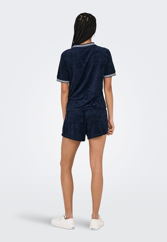 ONLVICKY S/S TERRY V-NECK -1