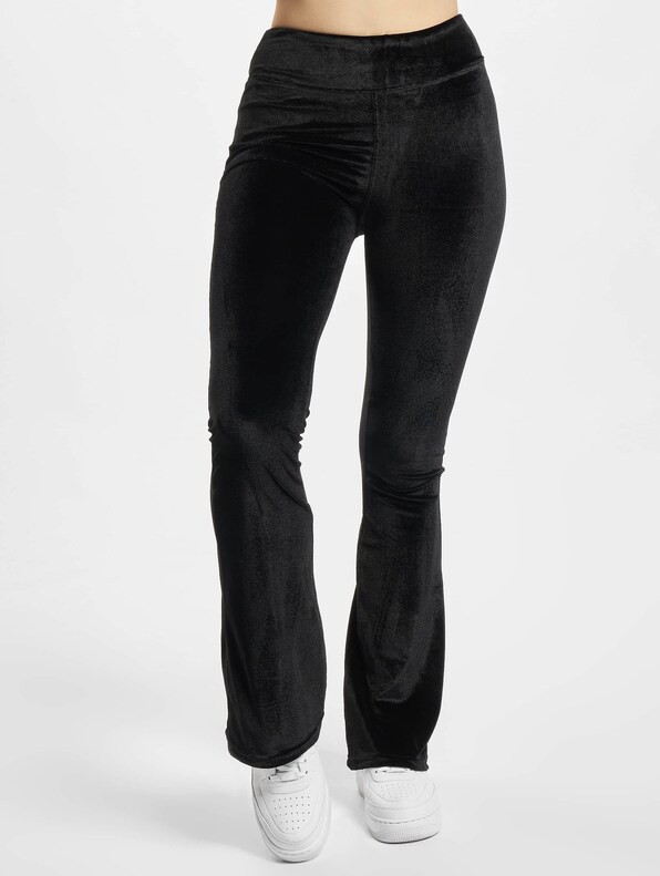 Ladies High Waist Velvet Boot Cut -2