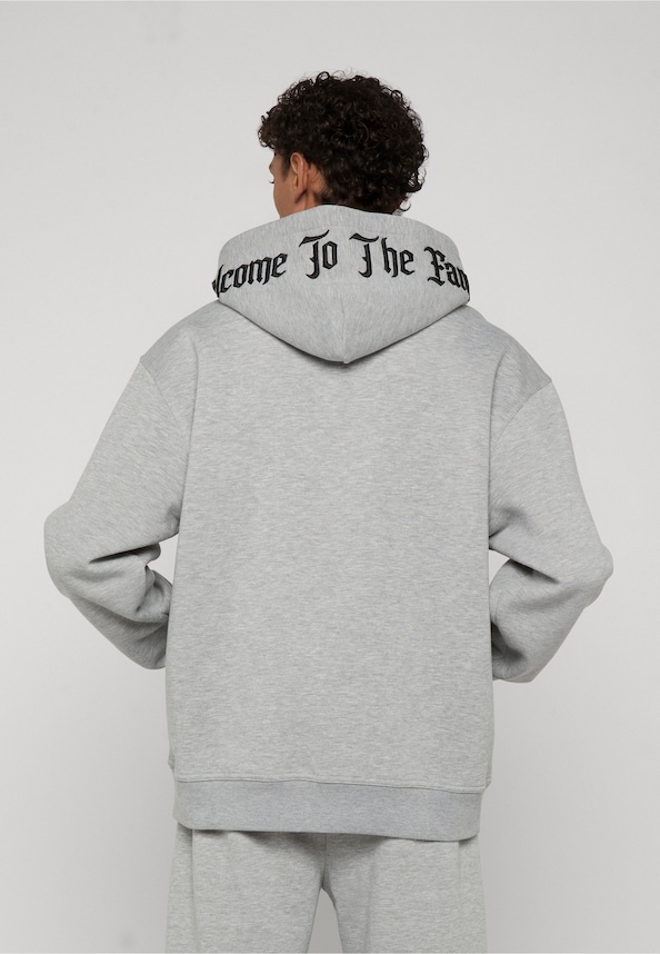 Dark _ Oversized Zip Through Hoodie-1