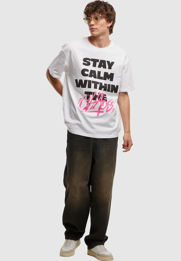 Stay Calm In Chaos Oversize Tee-3