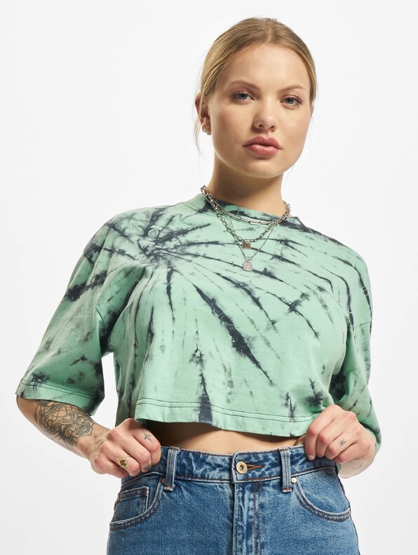 Ladies Oversized Cropped Tie Dye-2