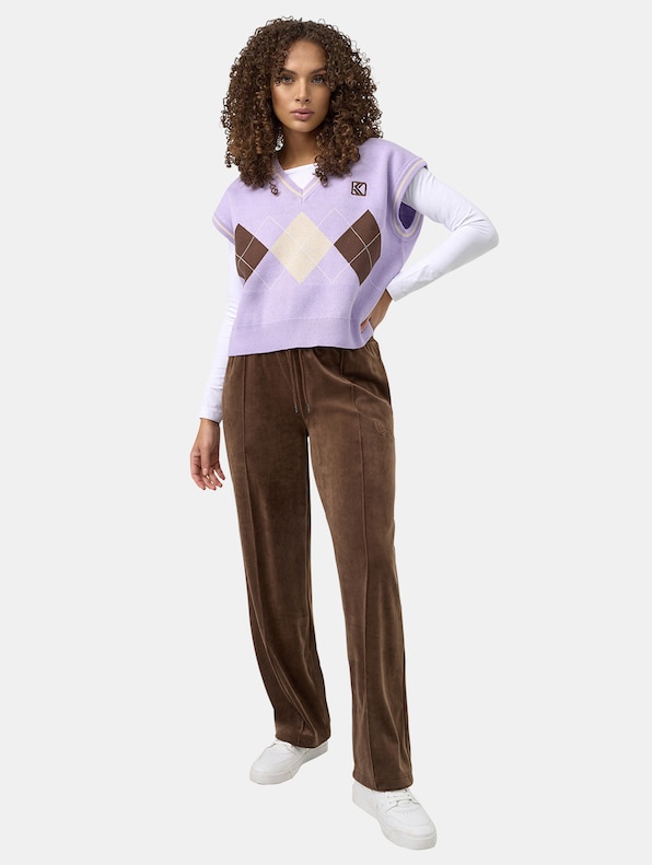 Small Signature Straight Leg Velvet-3