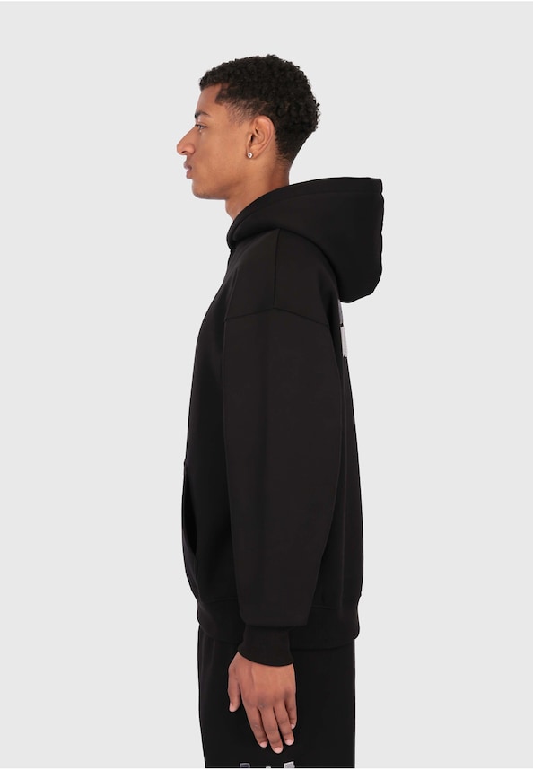 SPLIT FROTTEE EMBO HOODIE-2