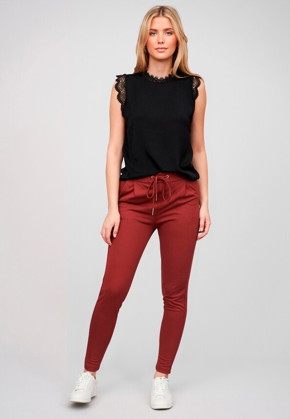 Cloud5ive Damen Stoffhose mit 2-Pockets und Tunnelzug-2