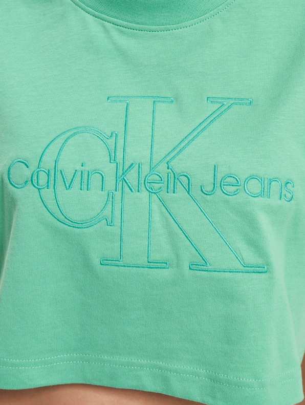 Calvin Klein Jeans Calvin Klein Jeans Monologo Cropped T-Shirt | DEFSHOP |  22998