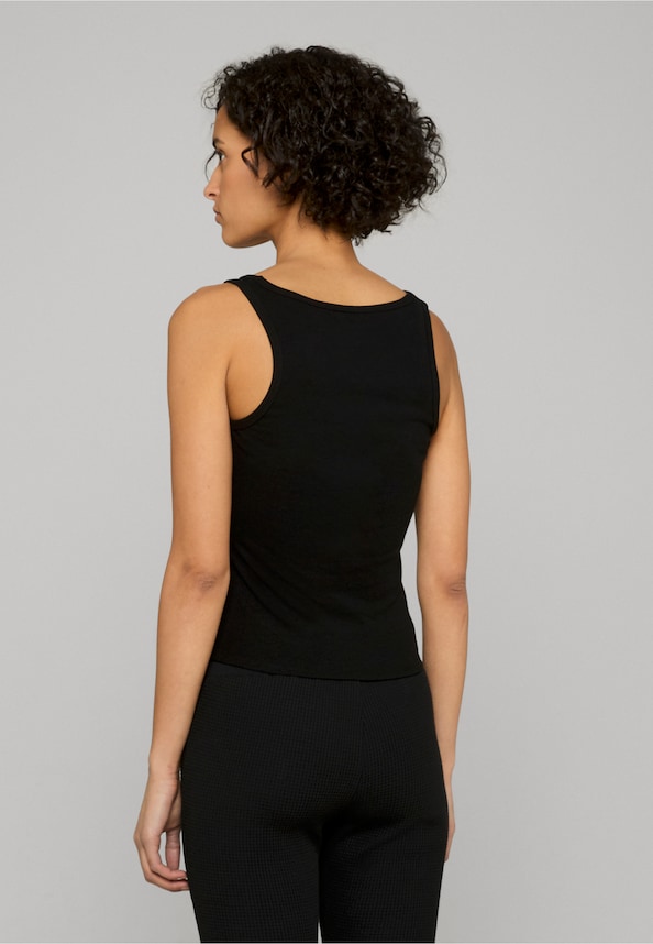 CRYSTAL SQUARE NECK RIB TANK-1