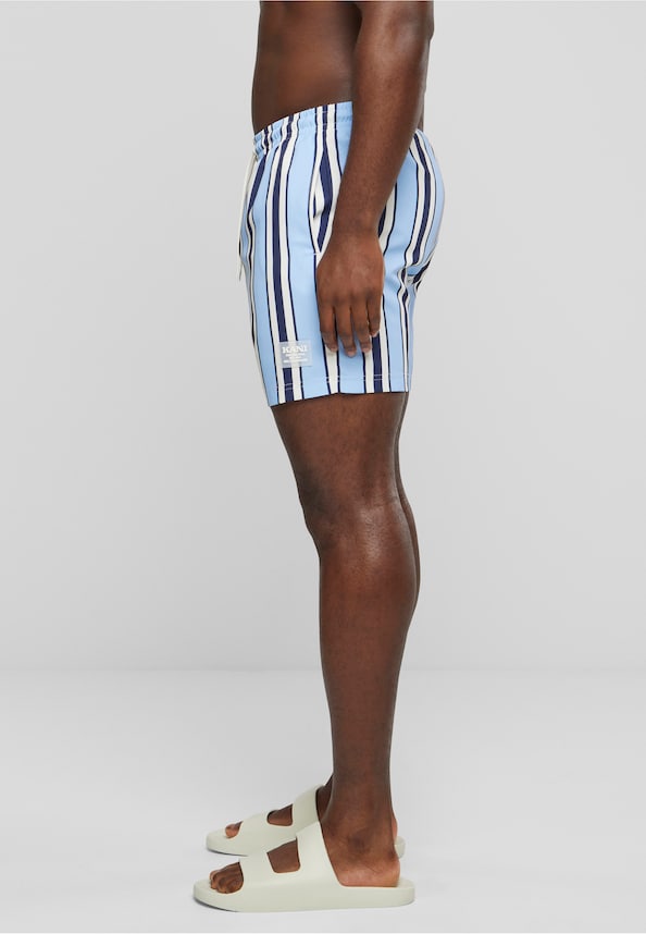 KM-SW013-051-1 Retro Striped Swim Shorts-2