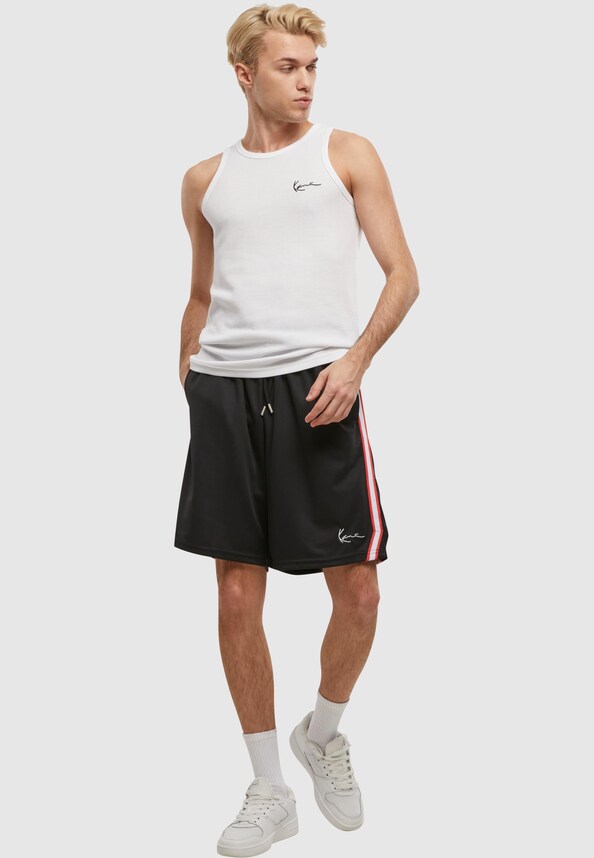 Signature Tape Mesh Shorts-3