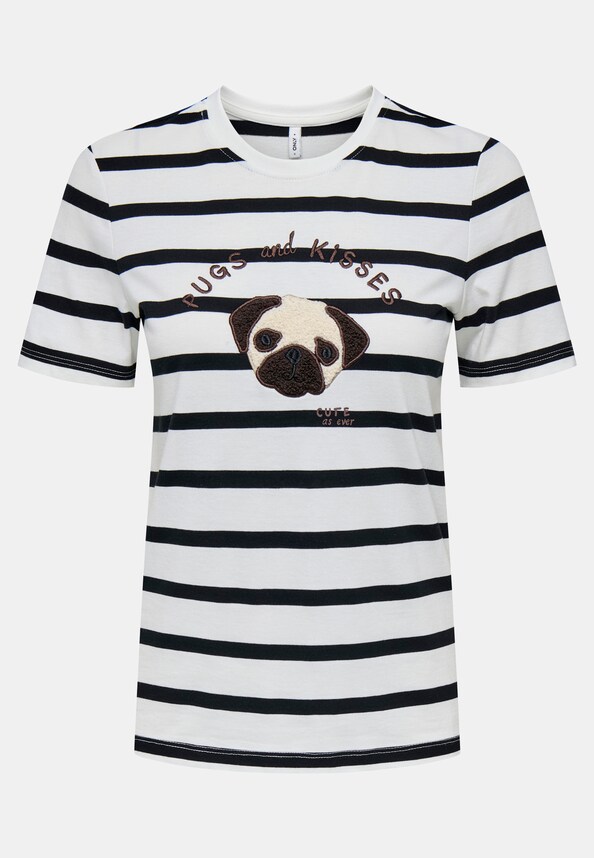 ONLTERESA LIFE REG S/S TEDDY TOP CS JRS-0