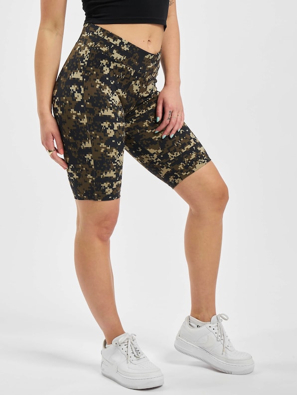 Ladies High Waist Camo Tech Cycle -0