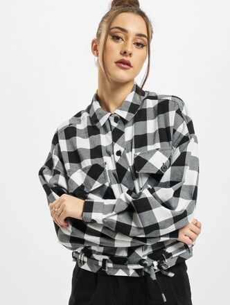 Ladies Short Oversized Check 