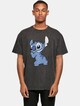 Lilo And Stitch - Stitch Backside Breast Acid Washed Oversize-0