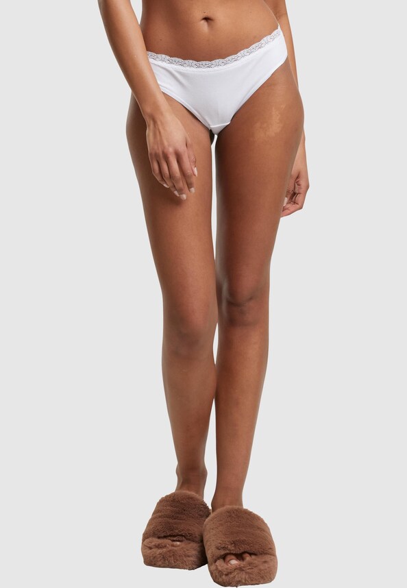 Ladies Basic Cotton Brazilian Lace 5-Pack-10