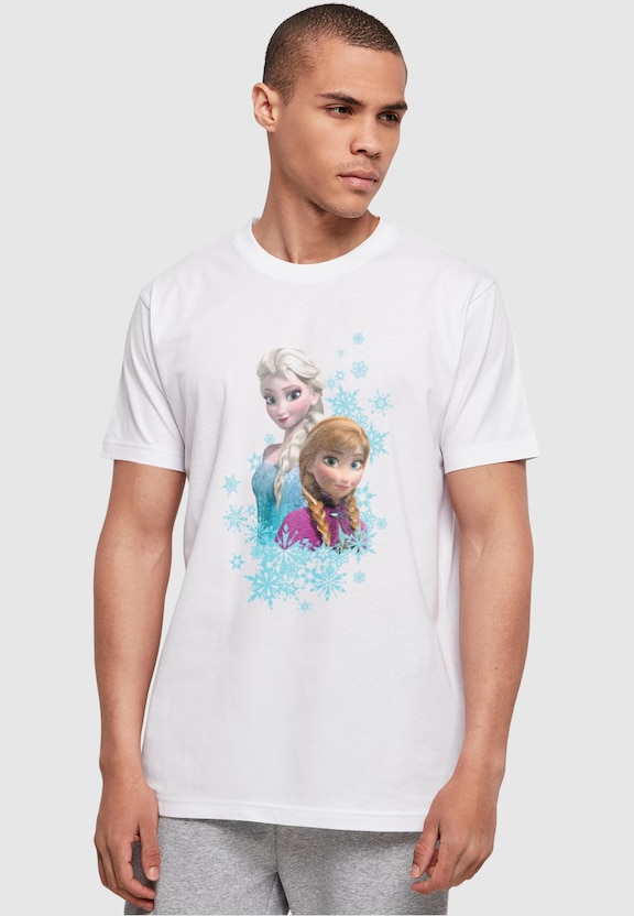 Frozen - Elsa And Anna Sisters Basic T-Shirt-0