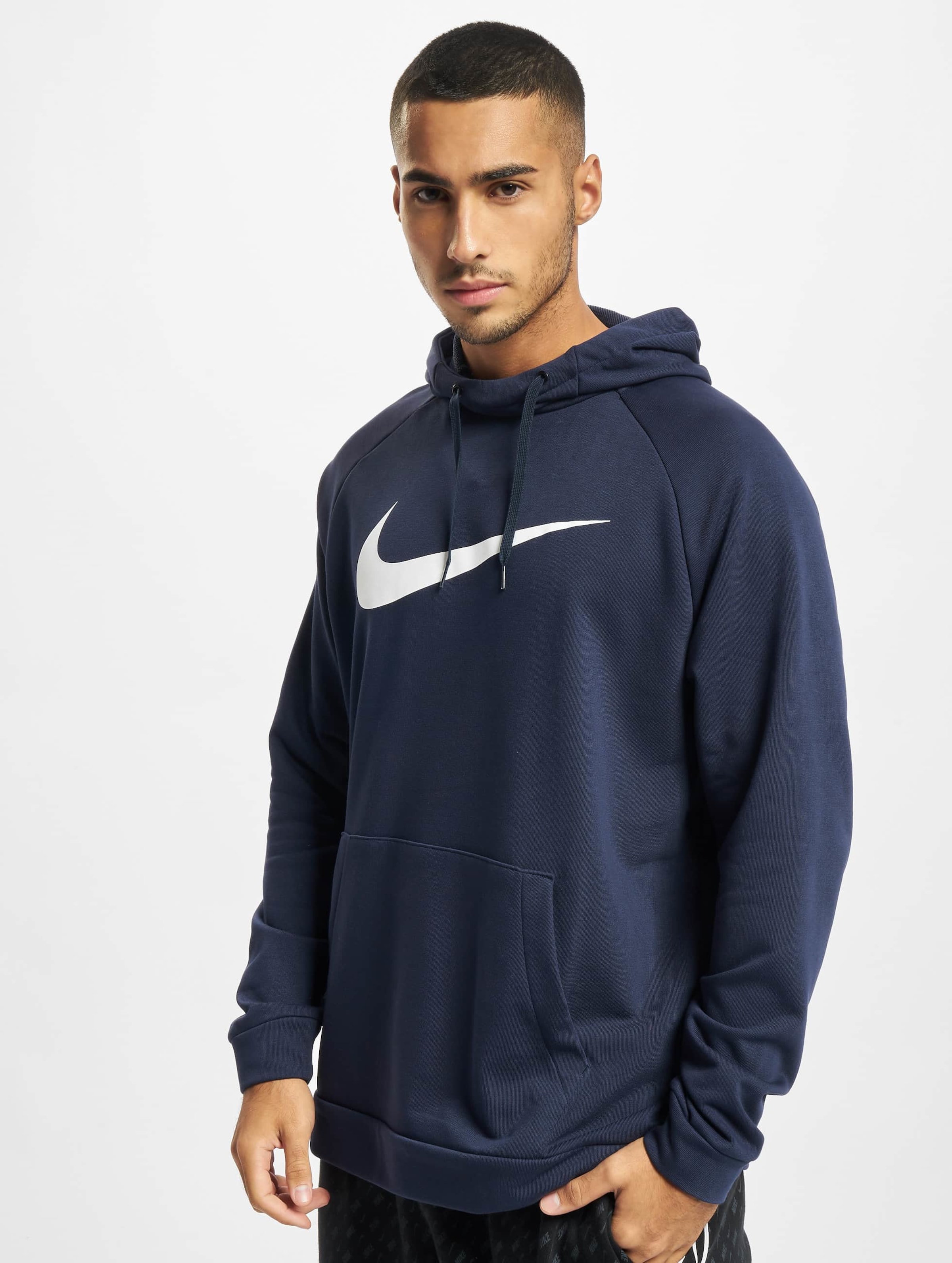 Nike dri fit hoodie blue hot sale