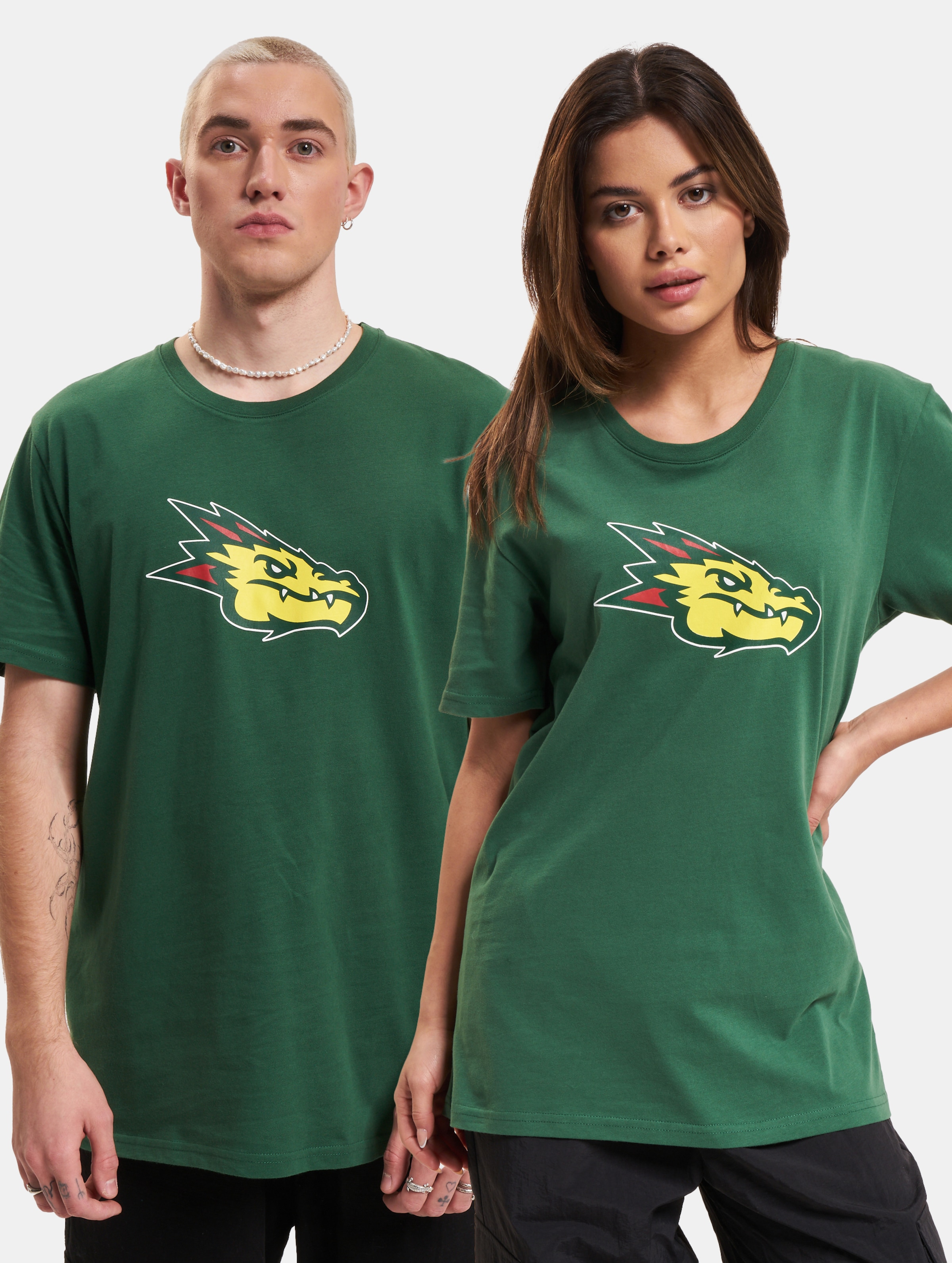 European League Of Football Barcelona Dragons Iconic T-Shirt Vrouwen op kleur groen, Maat L