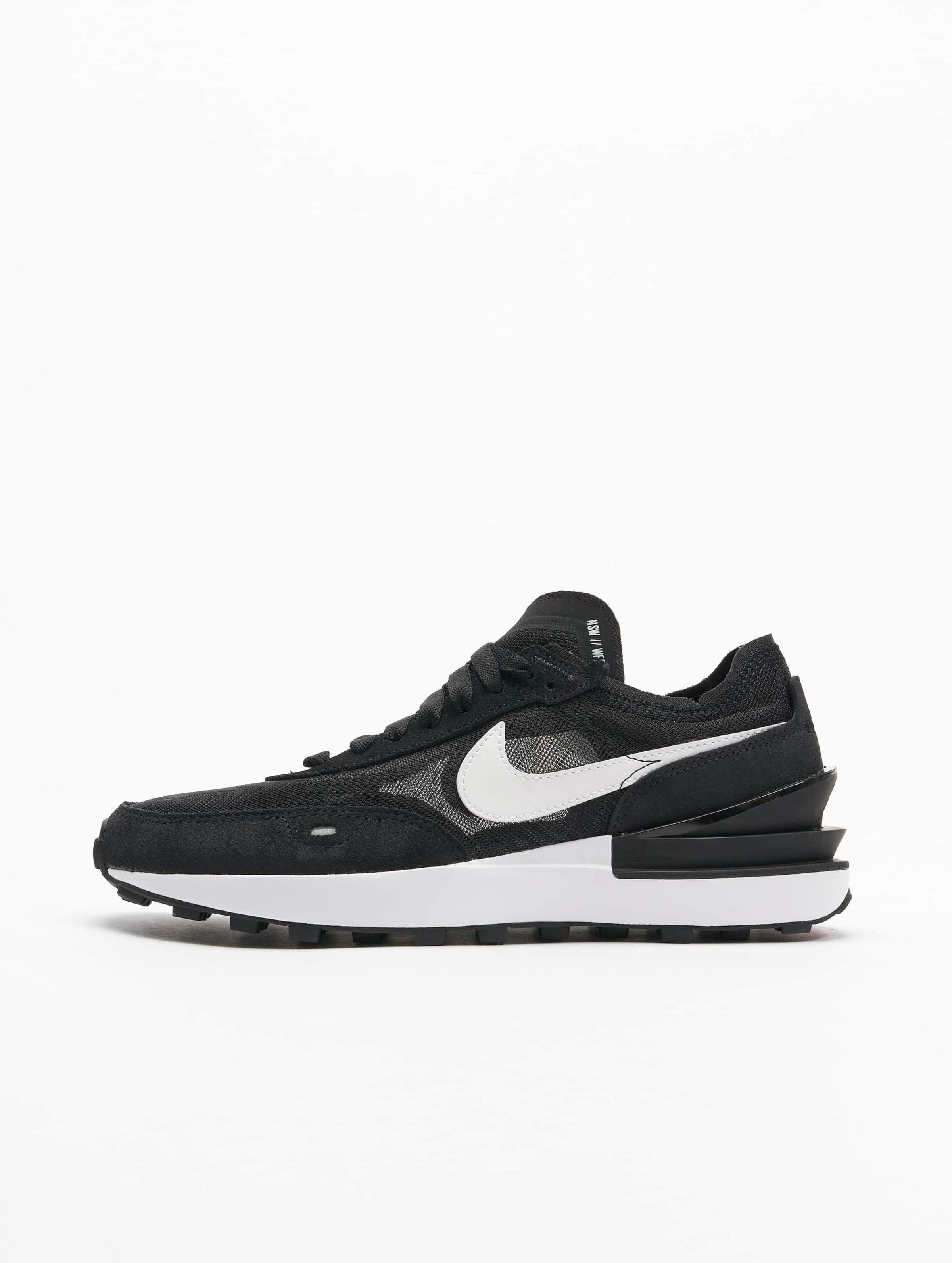 nike waffle one black white