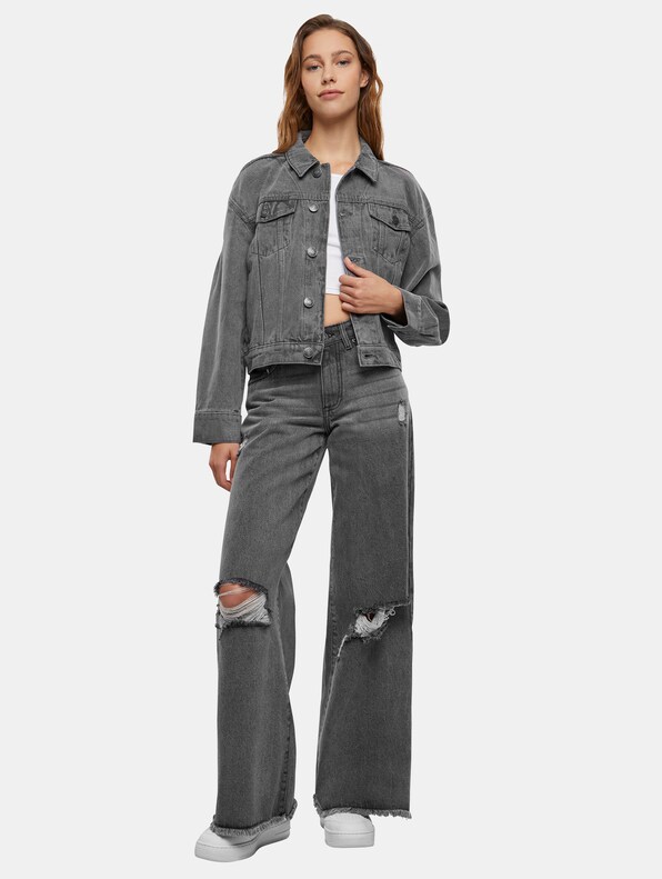 Urban Classics Ladies 80‘s Oversized Jeansjacken-3