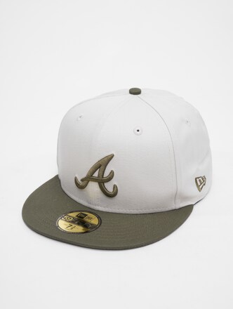 White Crown 59Fifty Atlanta Braves 