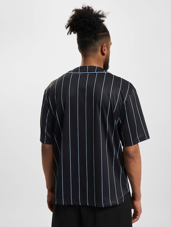 FM232-003-1 FUBU Varsity Pinstripe Baseball Jersey-1