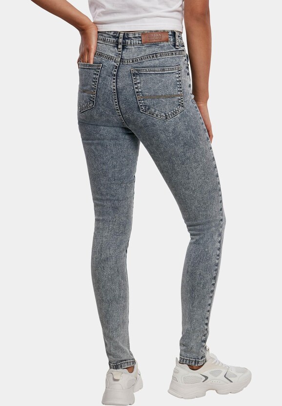 Ladies High Waist Skinny Jeans-1