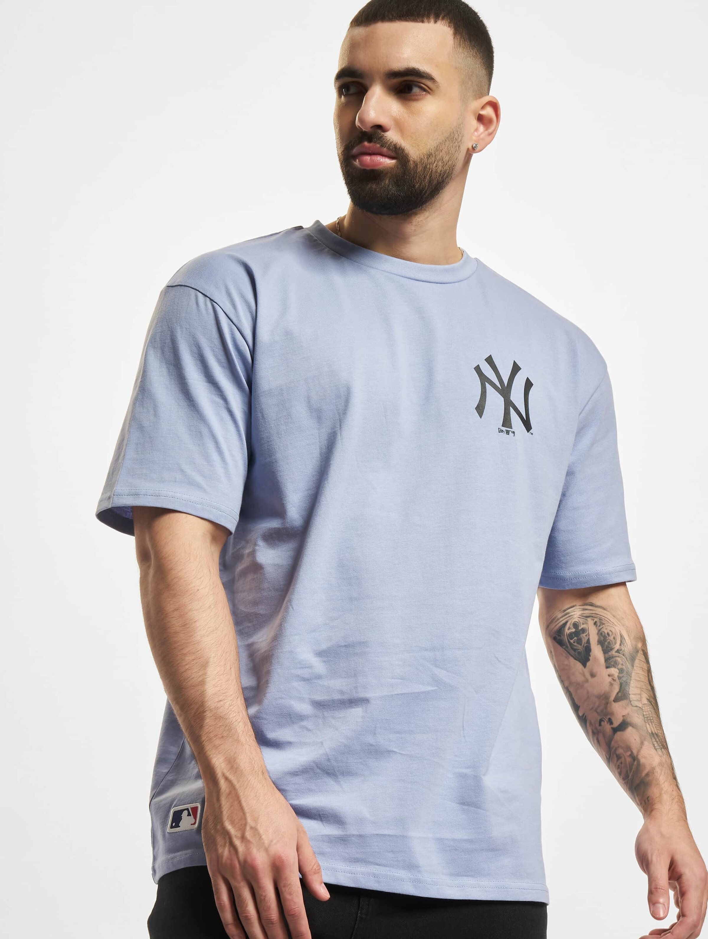 New Era MLB York Yankees Big Logo Oversized T-Shirt Mannen op kleur blauw, Maat M