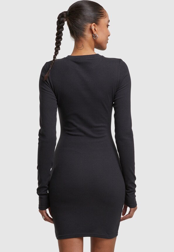 Ladies Cozy Rib Jersey Dress-1