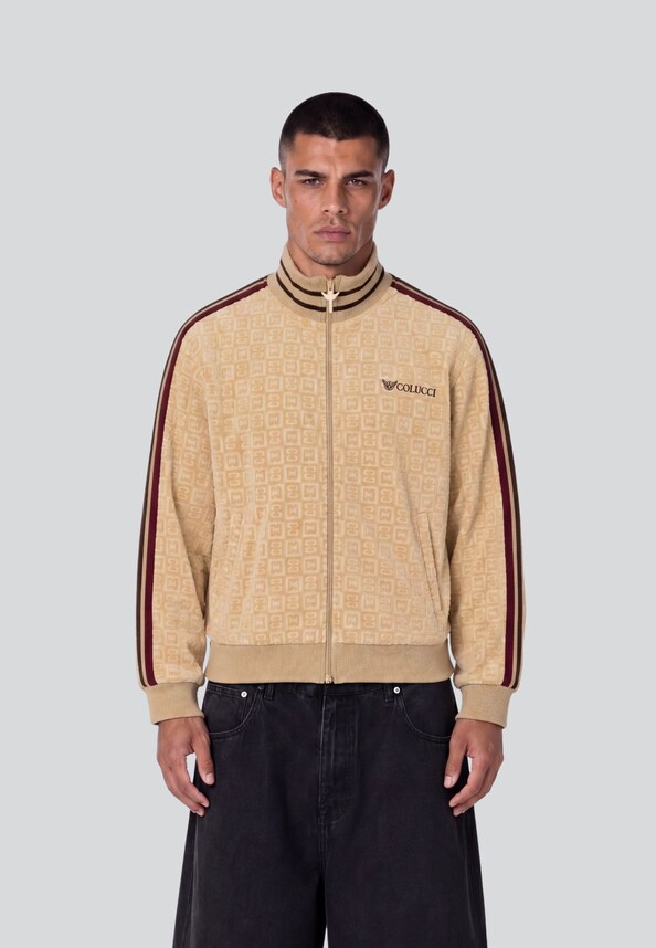 Velours Checkerboard Trackjacket-0