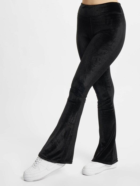 Ladies High Waist Velvet Boot Cut -0
