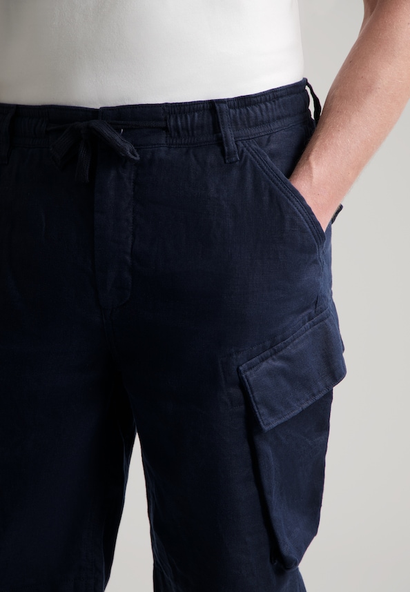 Logan Cargo Shorts Linen-3