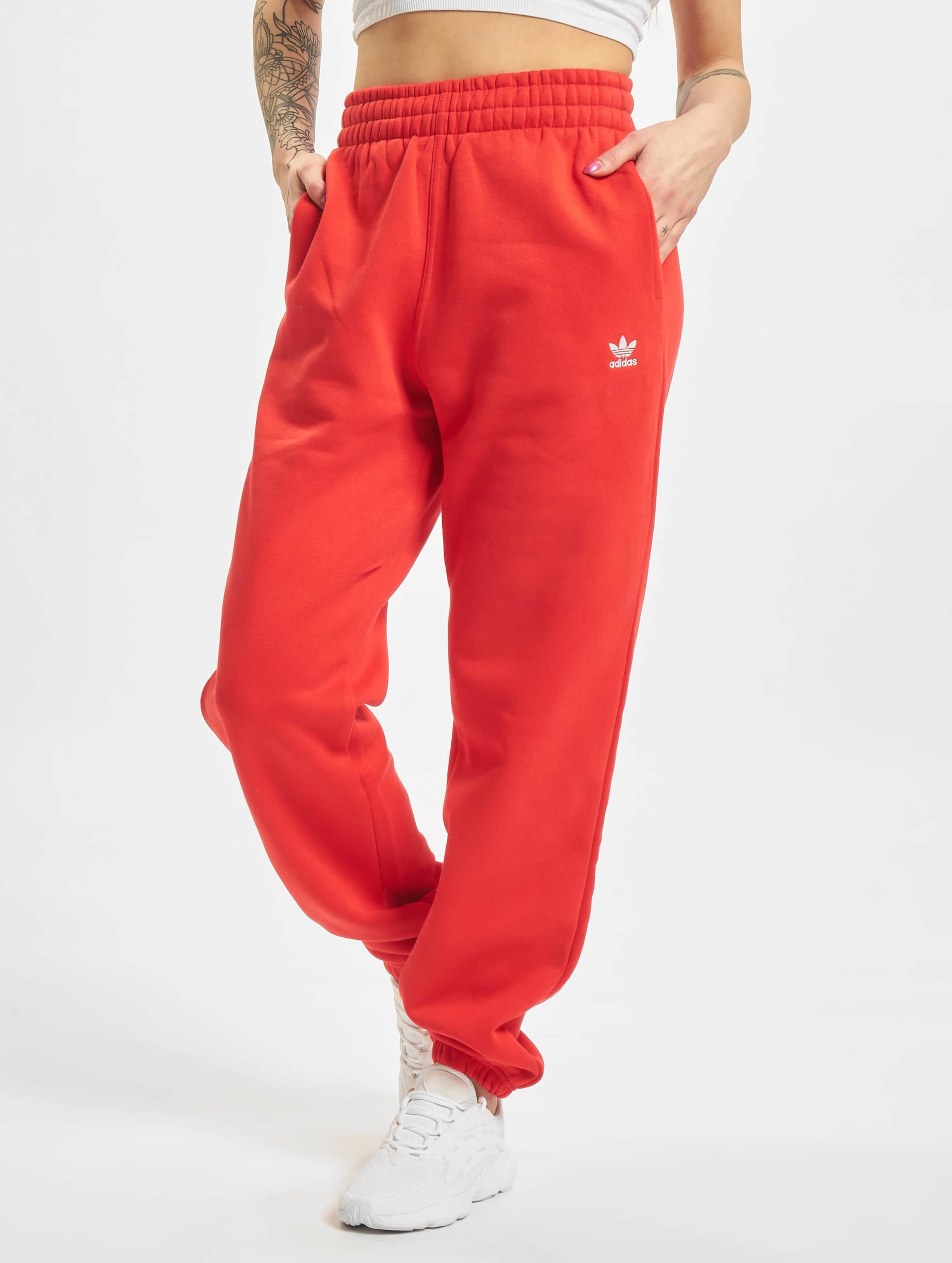 Adidas red best sale sweatpants womens