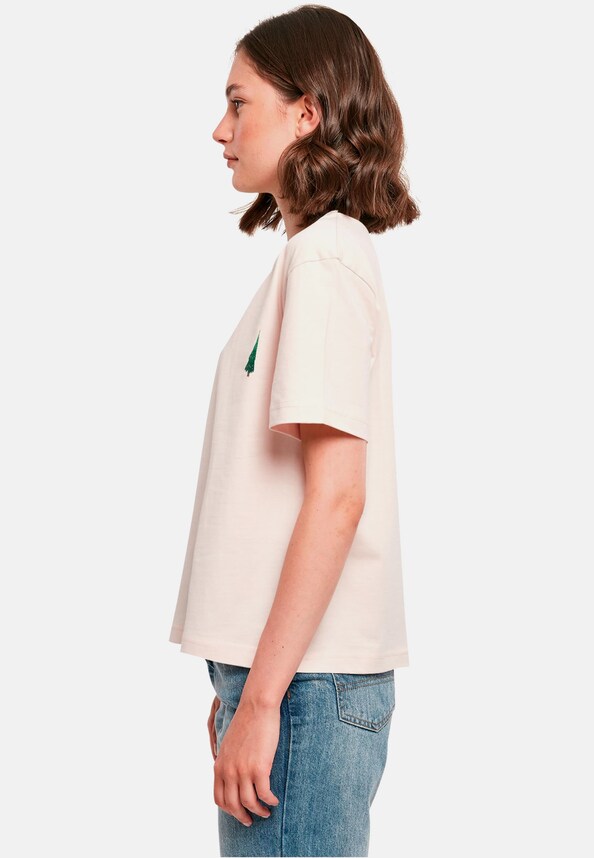 Ladies Christmas Holly Jolly Mood Tee-2