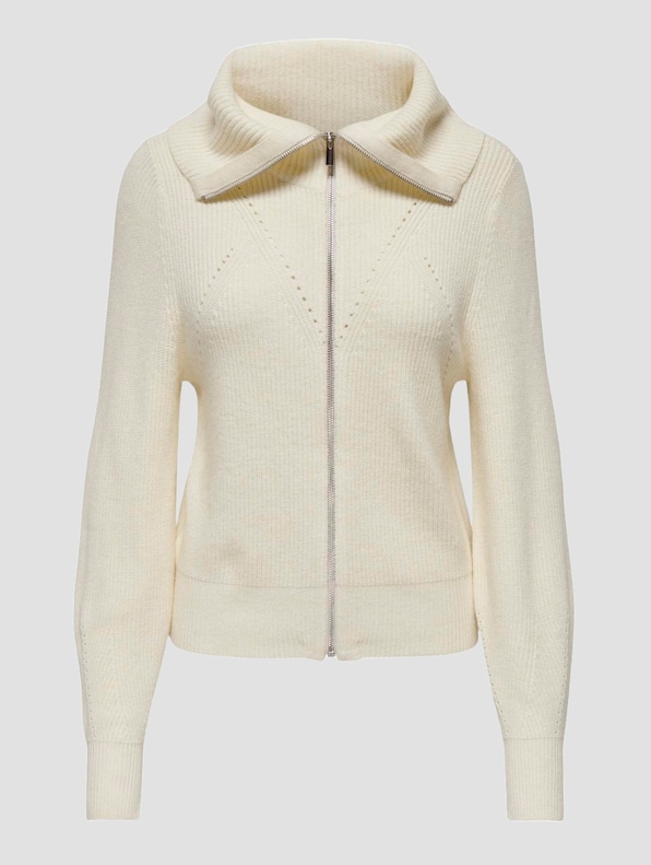 Only Fia Zip High Neck Cardigan Strickjacken-0