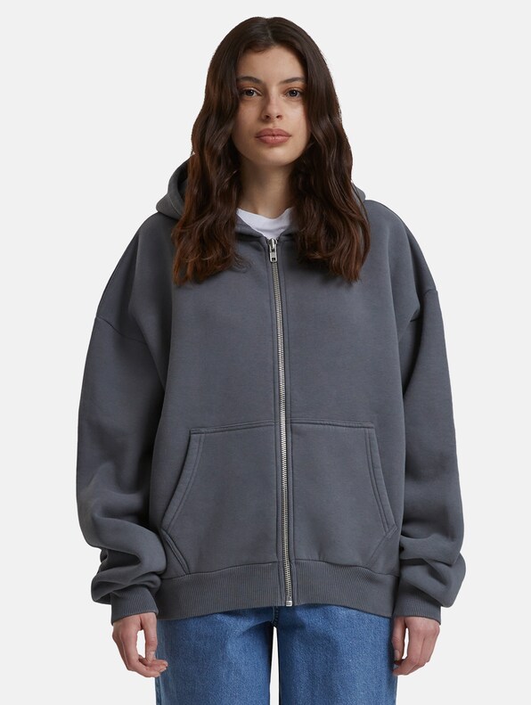 Prohibited Oversized Zip Hoodies-3