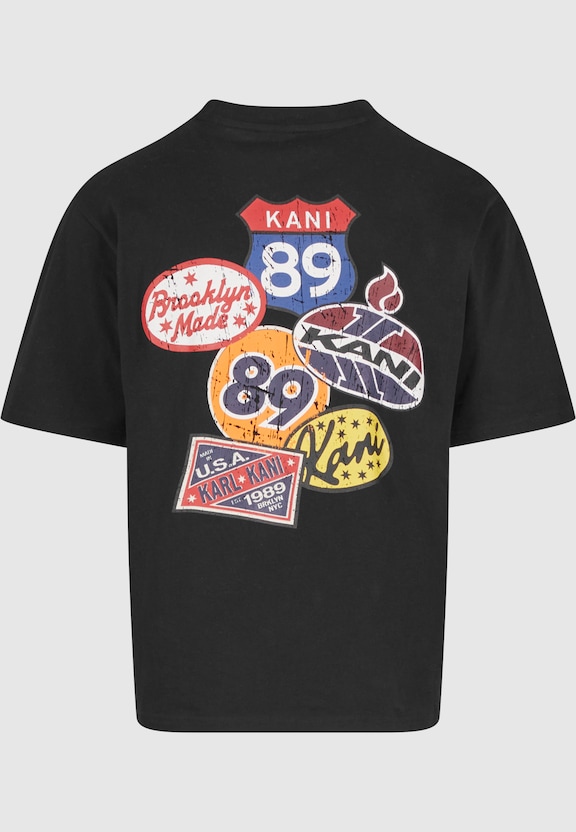 Retro Patch Print T-Shirt-5
