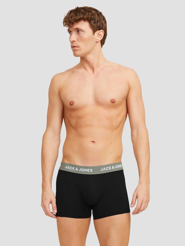 Jack & Jones Jacaxel Solid Trunks 3 Pack Boxershorts-1