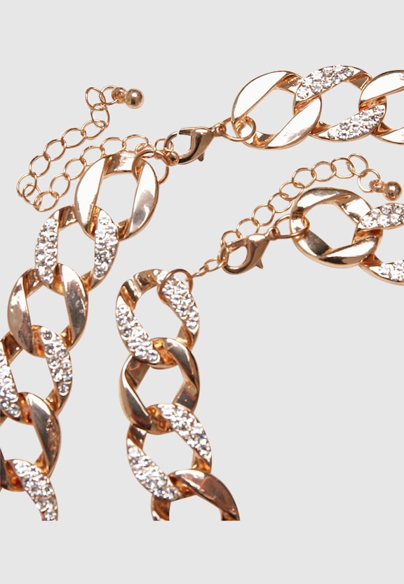 Basic Diamond Necklace And Bracelet -4