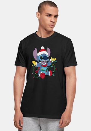 Lilo And Stitch - Christmas Lights Basic T-Shirt