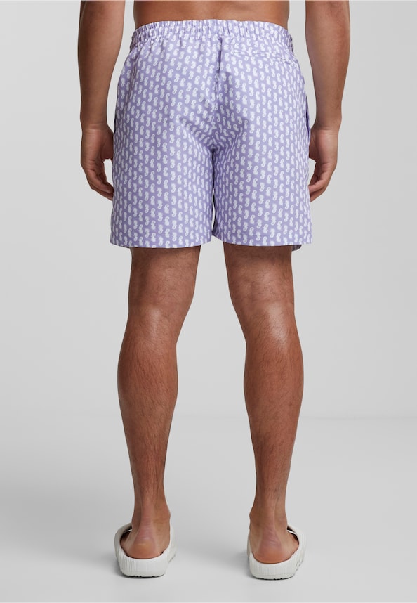 Pattern Swim Shorts-1