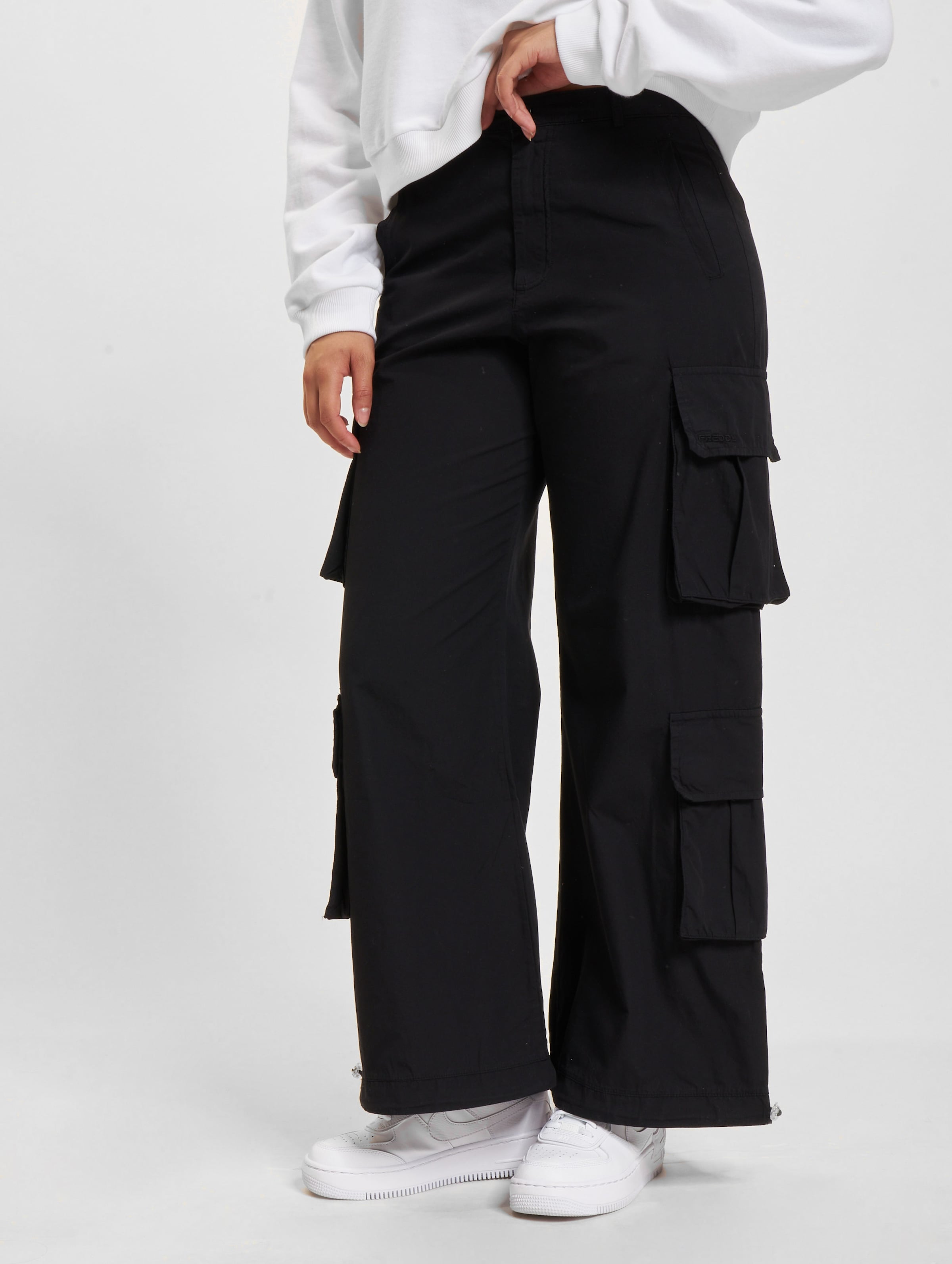 Freddy Pocket Cargohosen Frauen,Unisex op kleur zwart, Maat XL
