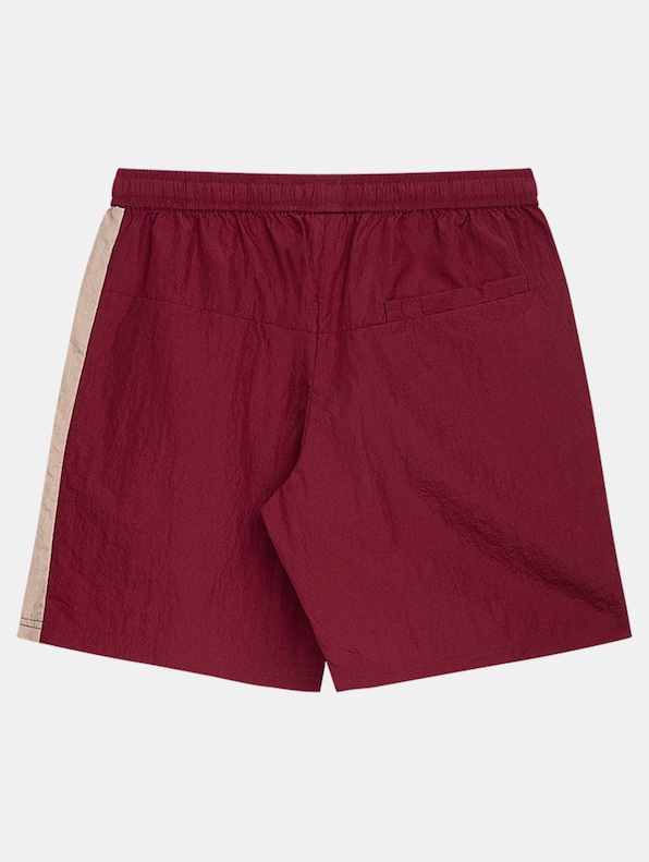 Elementary Crushed Shorts Burgundy-1