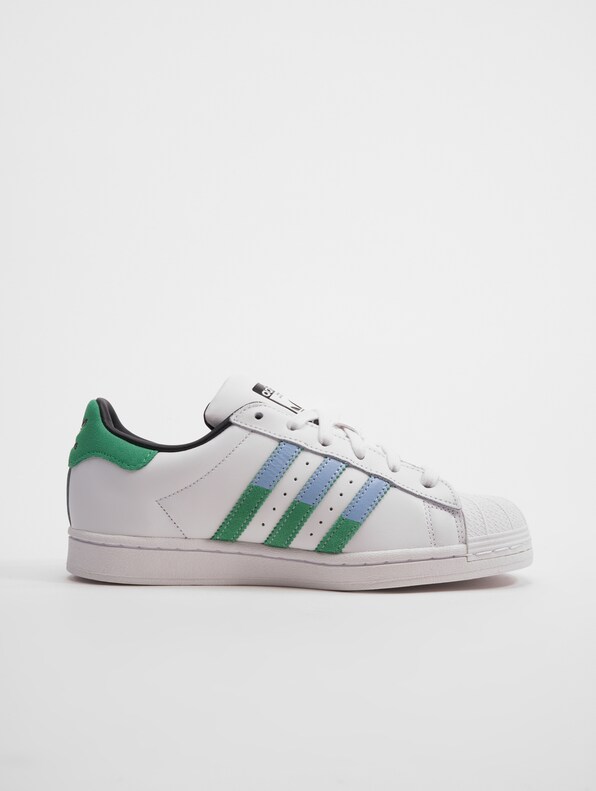 Adidas Originals Superstar Sneakers Ftwr White/Semi Screaming Green/Blue-3