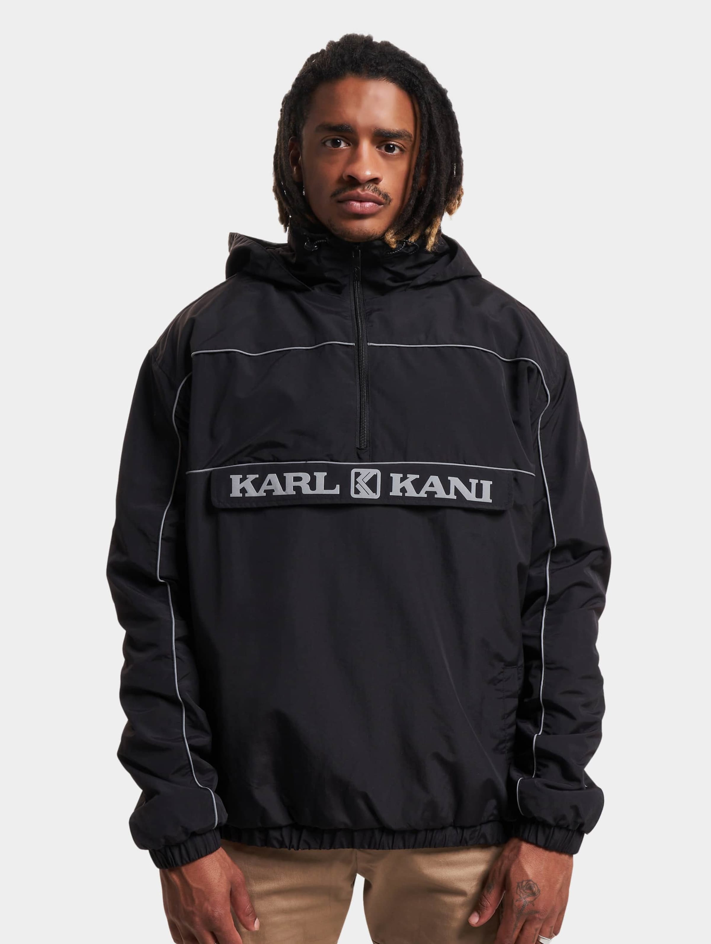 Karl kani retro deals block windbreaker