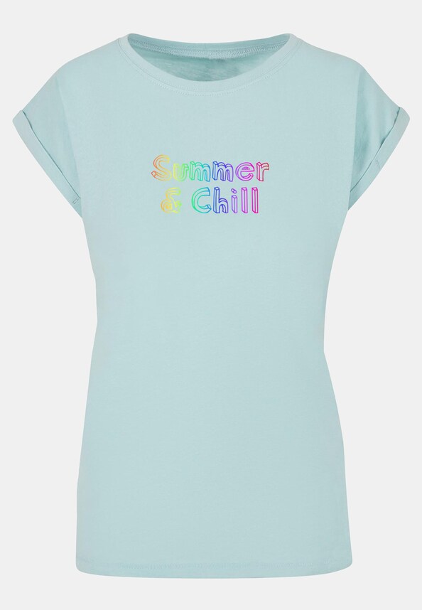 Ladies Summer And Chill Rainbow Extended Shoulder-2
