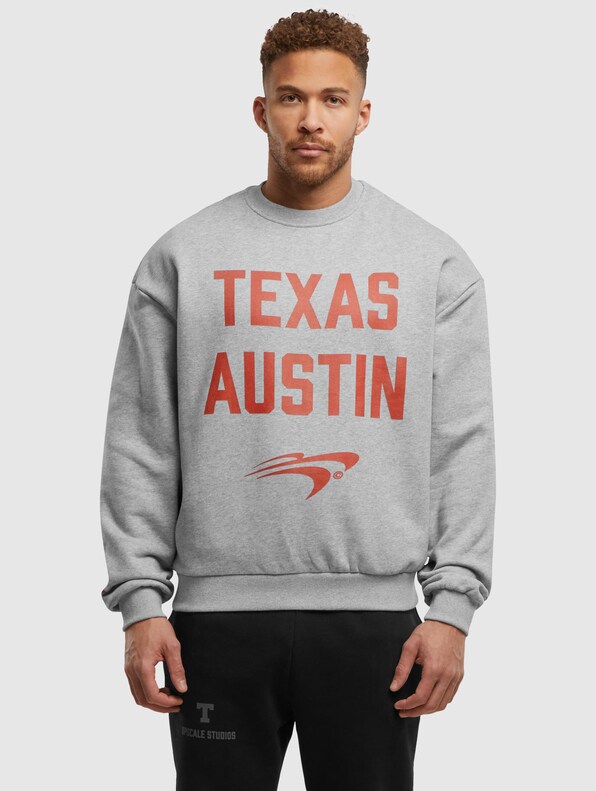 Mister Tee Upscale Texas Longhorns Austin Oversize Crewneck-2