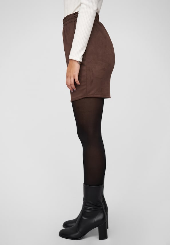 Suede look skirt-2