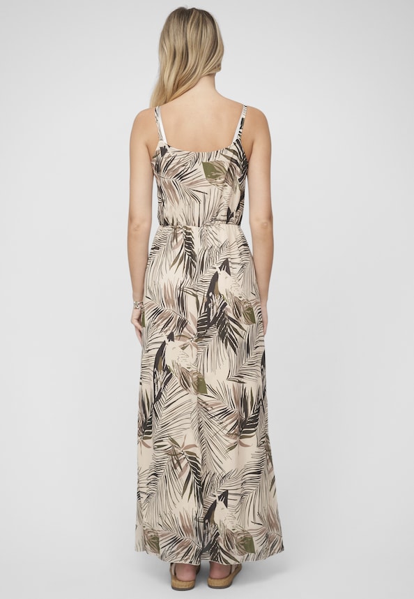 2-Layered Maxi-Dress Tropical Print-1