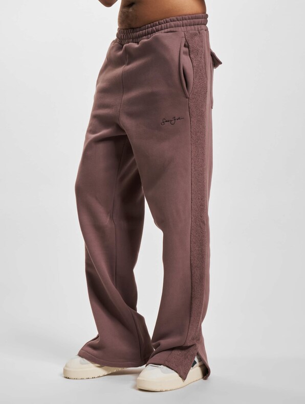 JM233-005-1 SJ Script Logo Back Slit Sweatpants-2