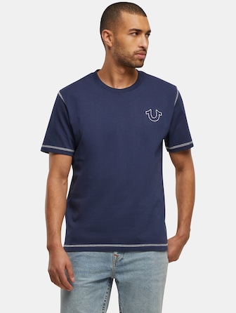 True Religion SS FLATLOCK TEE
