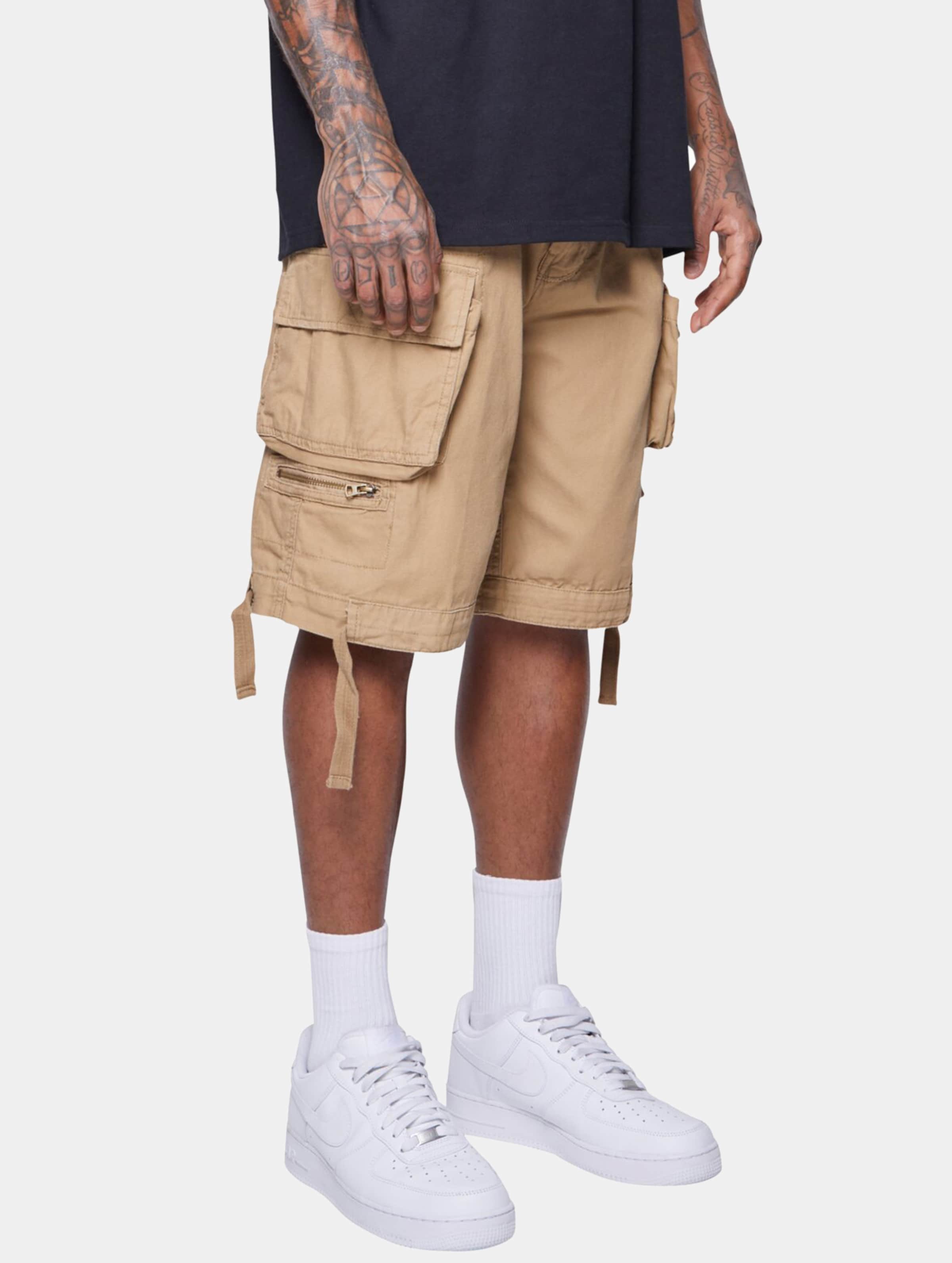 MJ Gonzales MJG Cargo Shorts Multi Pocket Männer,Unisex op kleur beige, Maat XL